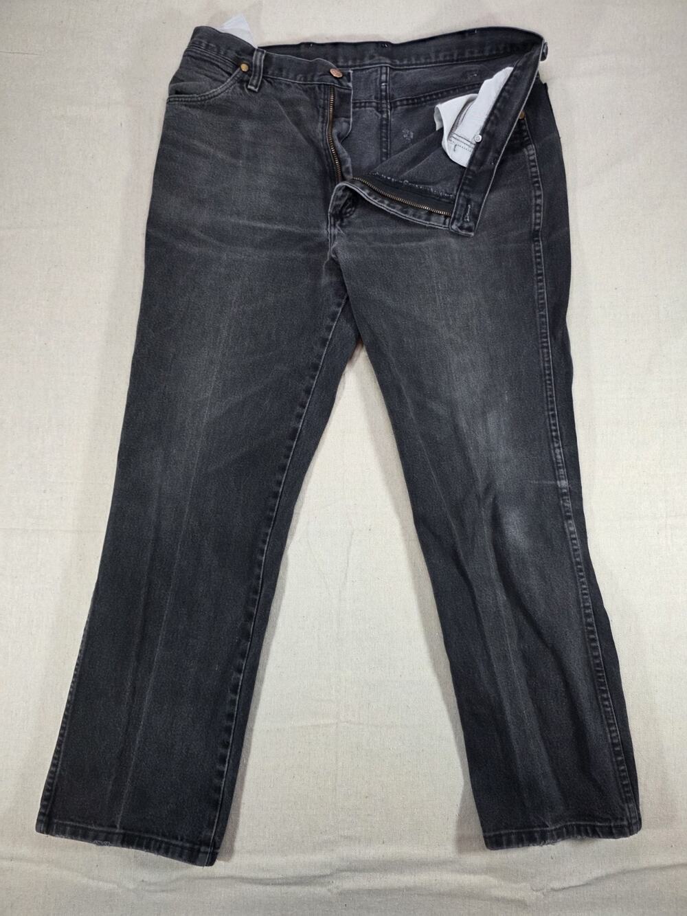 Wrangler 936 Slim Fit Black Jeans Men's 36x30 Western Cowboy USA Made 100%...
